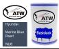 Preview: Hyundai, Marine Blue Pearl, NU6: 500ml Lackdose, von ATW Autoteile West.